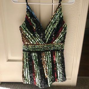 Charlotte Russe Sequin Romper
